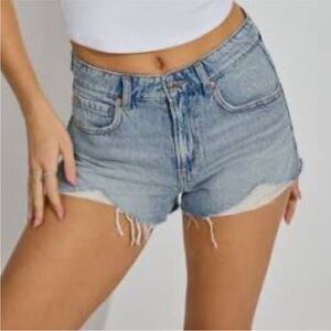 Women's Garage Distressed Festival Denim Shorts
